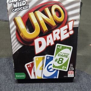 Mattel UNO Dare Card Game - Red, Yellow, Blue, Green